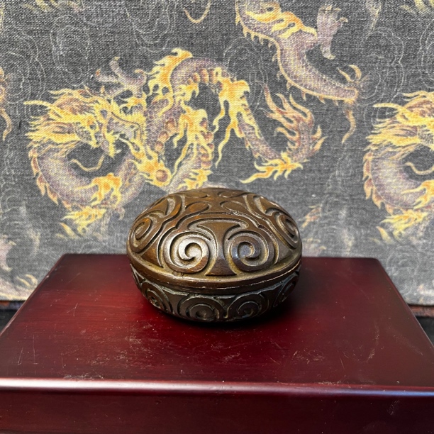 【闪购链接】铜胭脂盒摆件