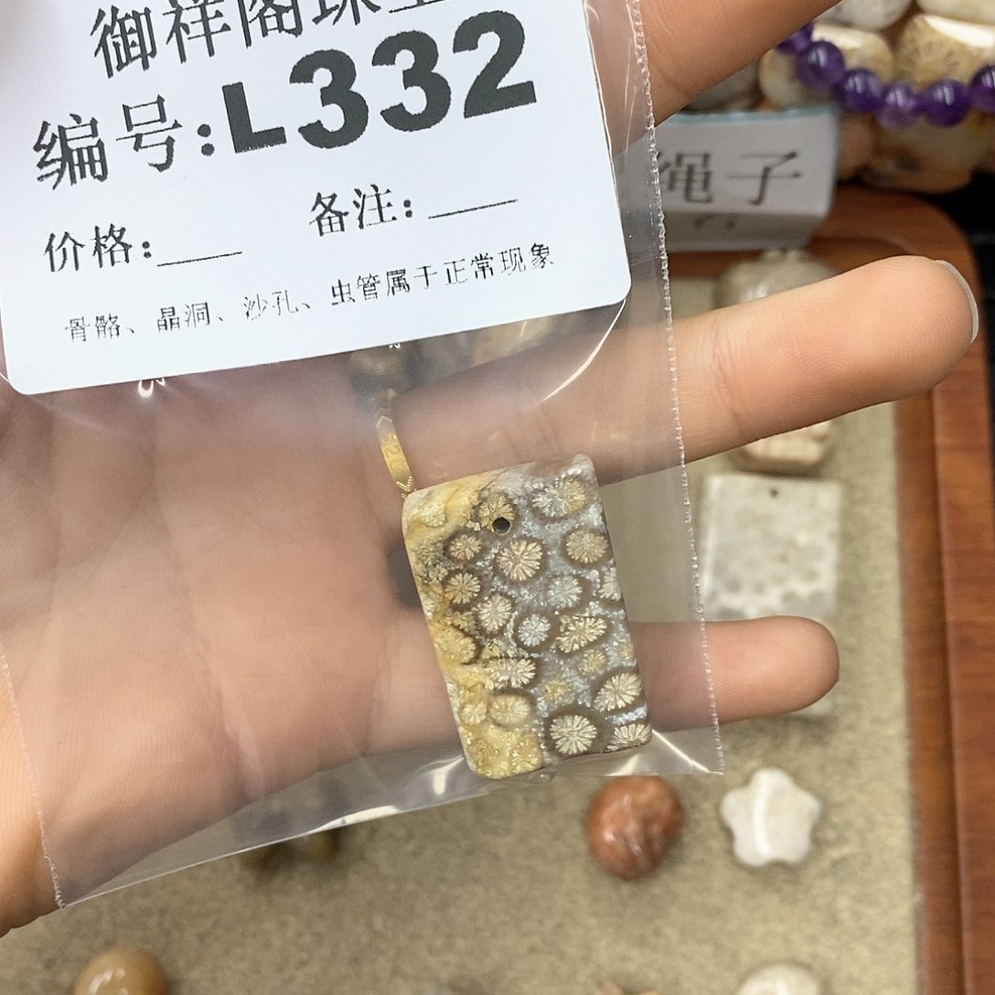 硅化珊瑚（珊瑚玉）n未镶嵌花*?