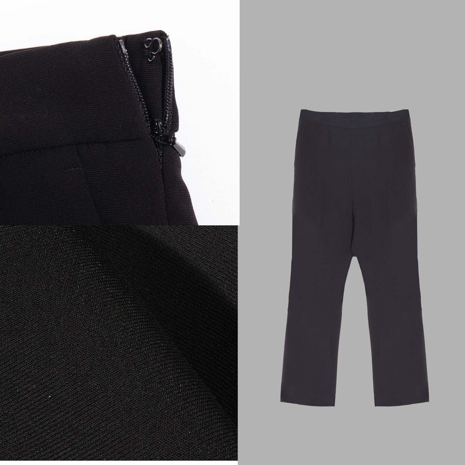 凯特丝蓓1209#高级感净版设计师透气阔腿高腰长裤休闲裤西装裤