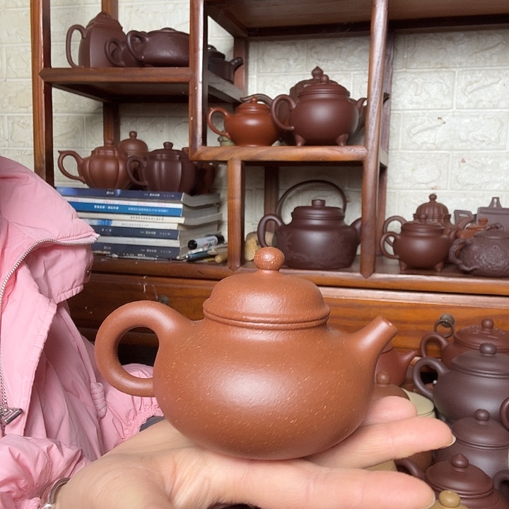 茶壶紫砂容天200cc精工半手工