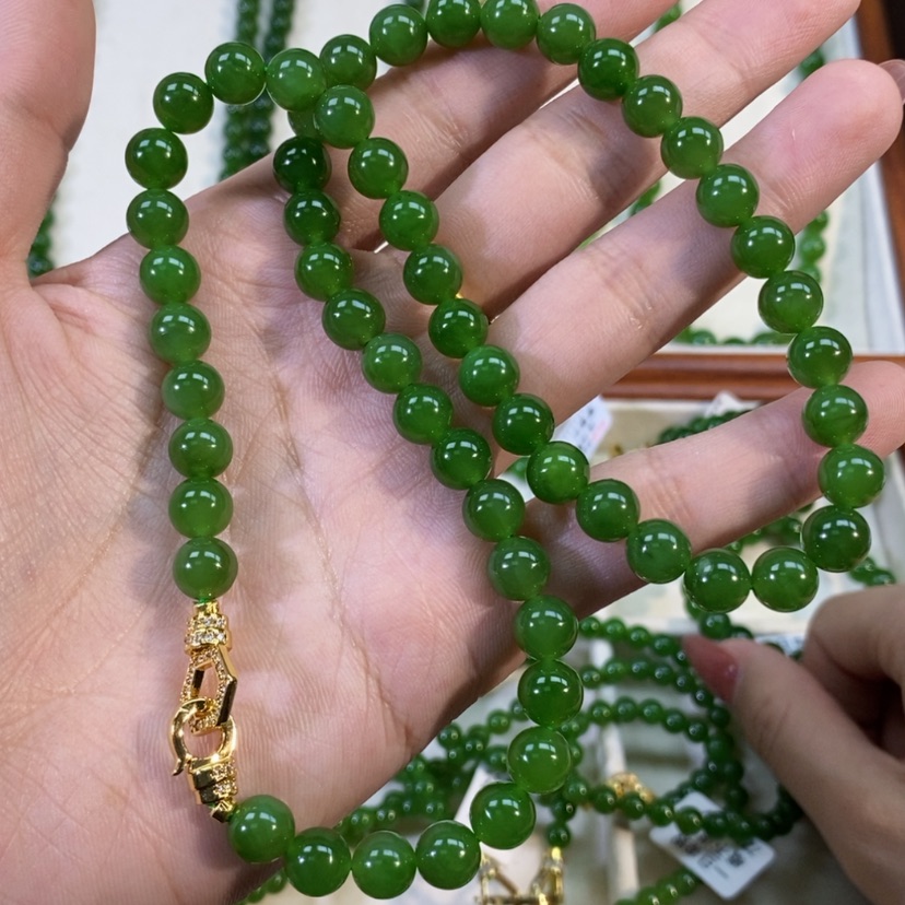 【闪购商品】和田玉（碧玉）颈饰未镶嵌8