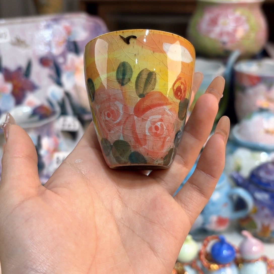 景德镇手绘高温釉下彩陶瓷茶具