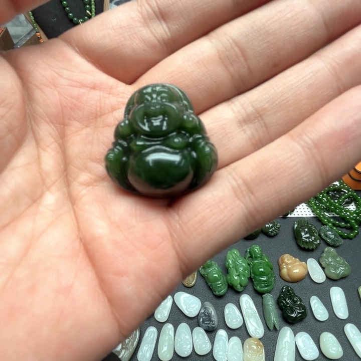 和田玉（碧玉）吊坠(不含链)未镶嵌