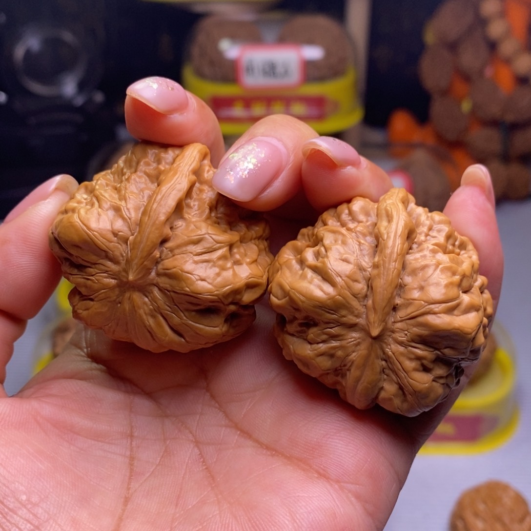 把件文玩核桃05蛤蟆头一根筋38尺