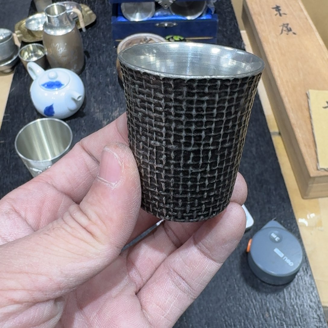 锡日本中古工艺品摆件