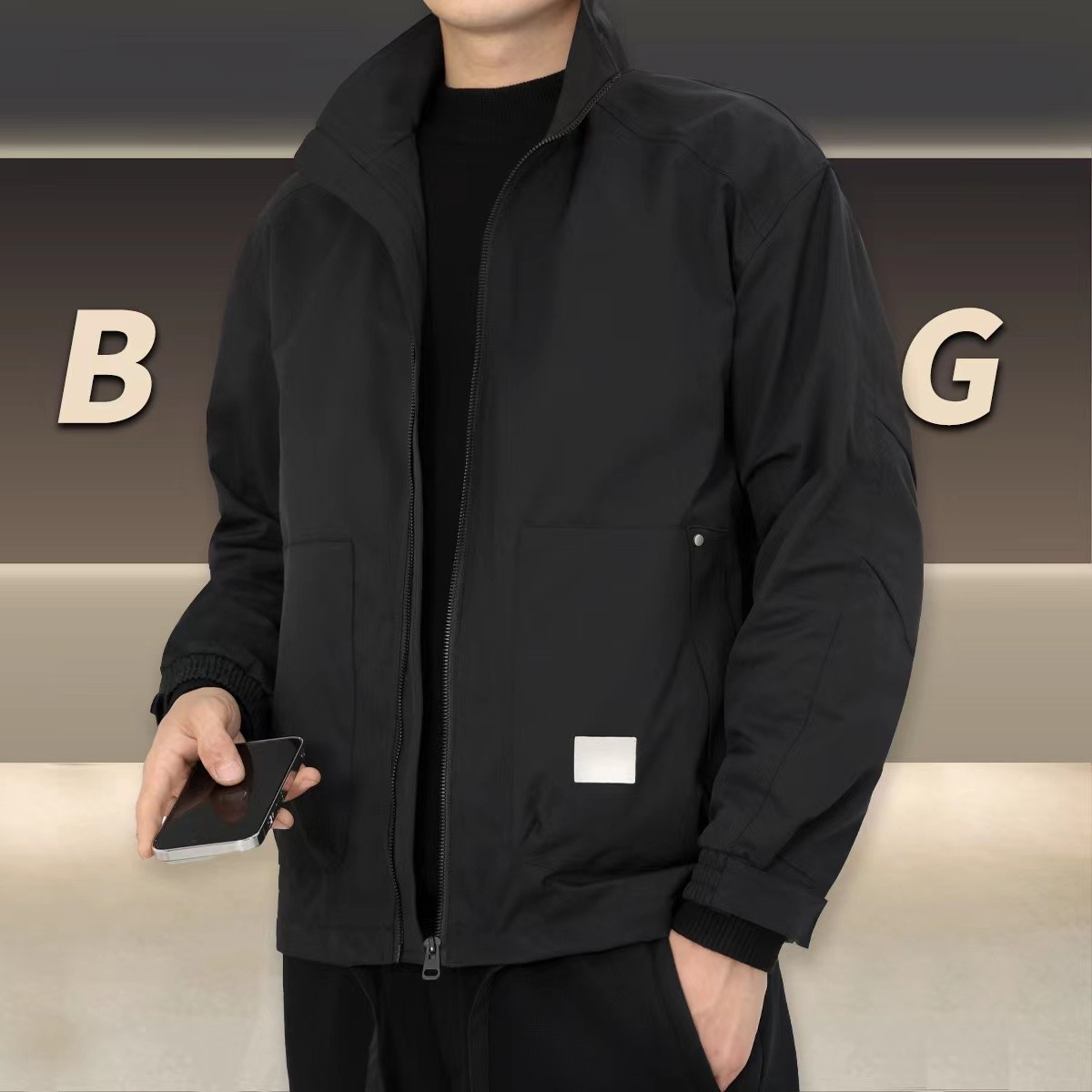 【春季新款】0369-春季新款立领三防夹克W