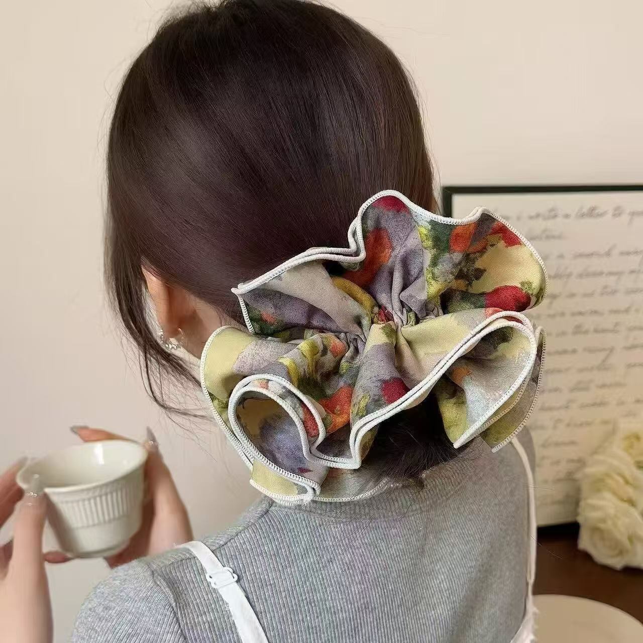 甜美风日韩轻职风瑞丽风发圈发绳皮筋少女气质发饰1038