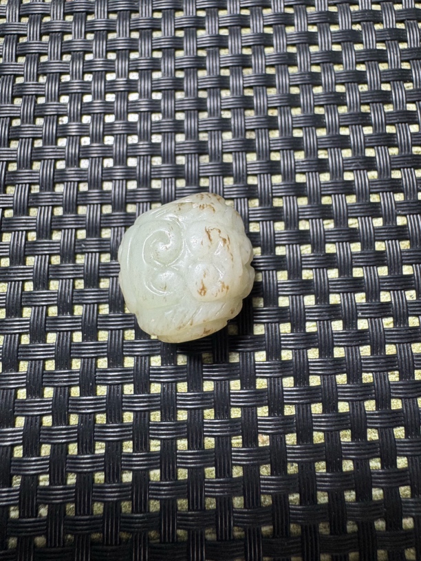 和田玉圆珠古雅韵味十足适合收藏