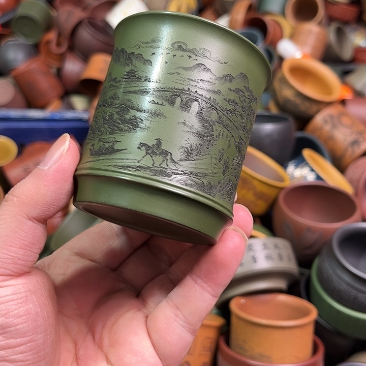 紫砂茶杯全手工紫砂主人杯