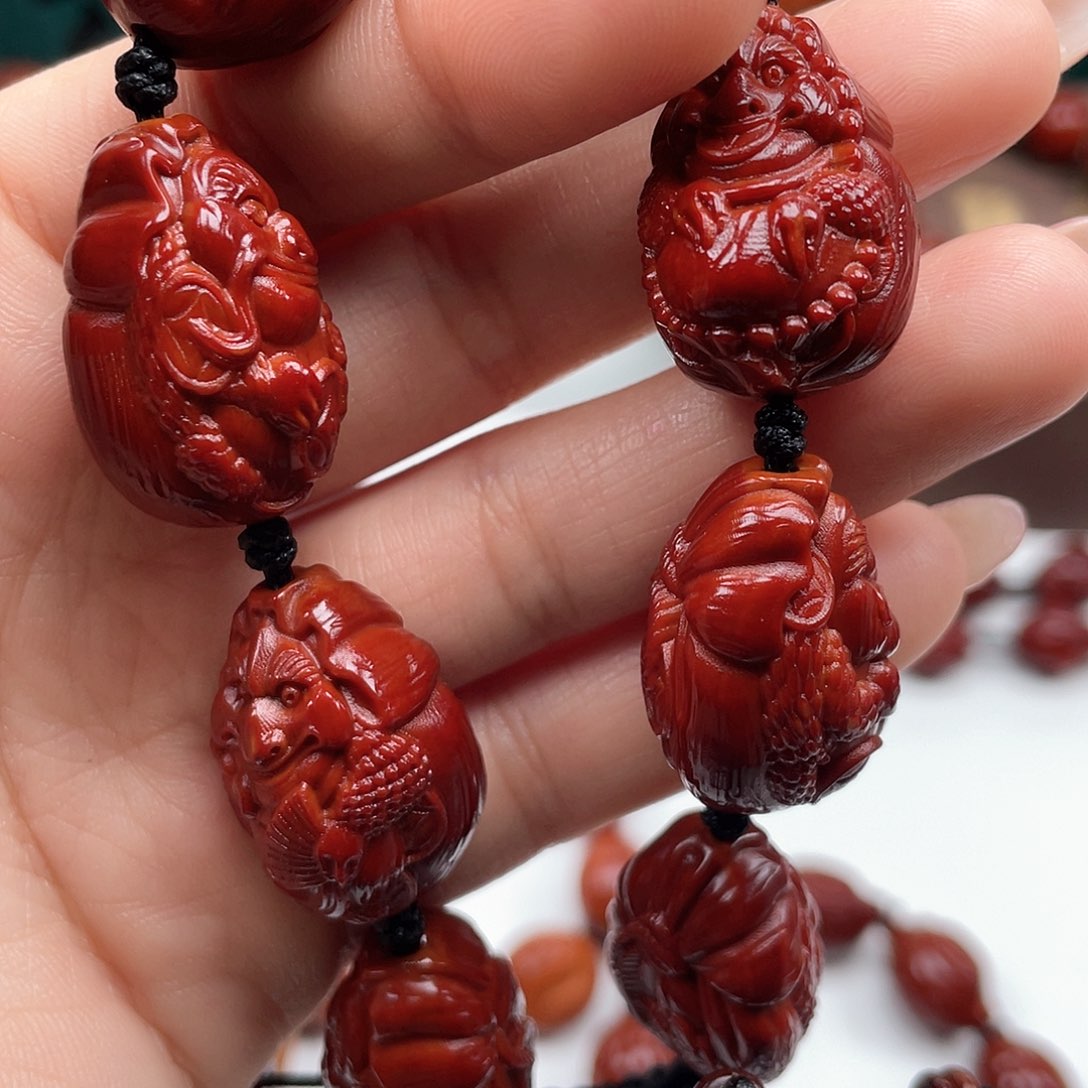 橄榄核手串招财瑞兽
