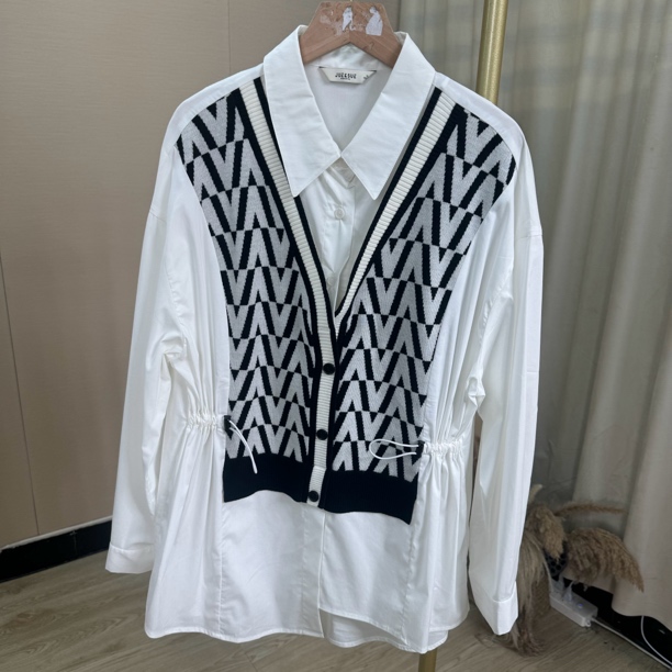 【1021～1030编码】直播间拍拼接衬衫