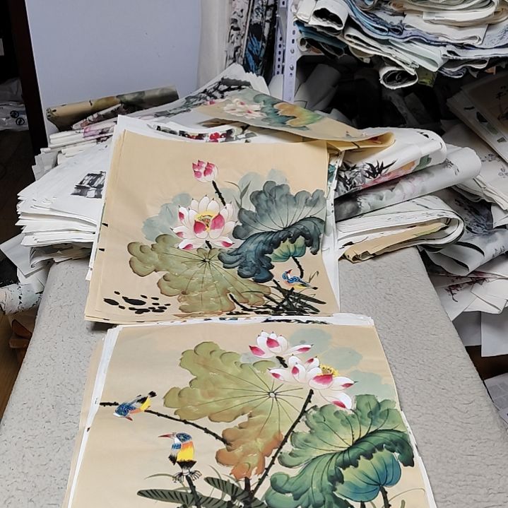 小****国画落款后台备注