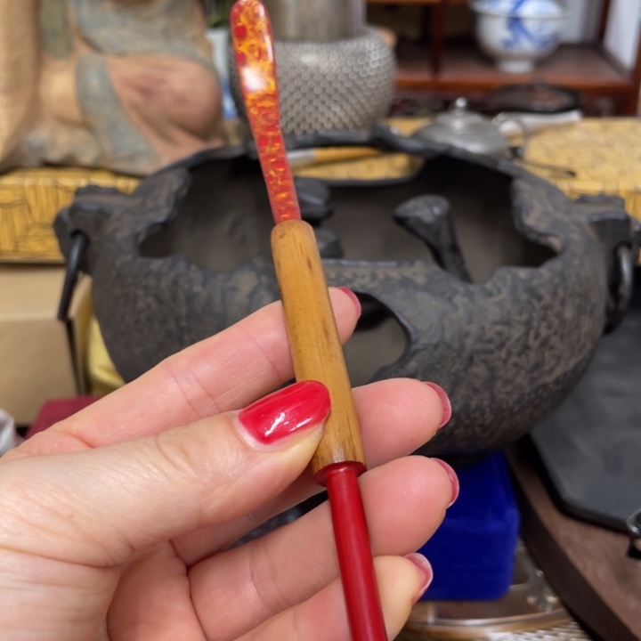 竹中古工艺品摆件