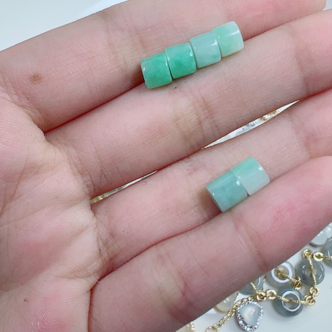 翡翠散珠5*/小桶珠6颗