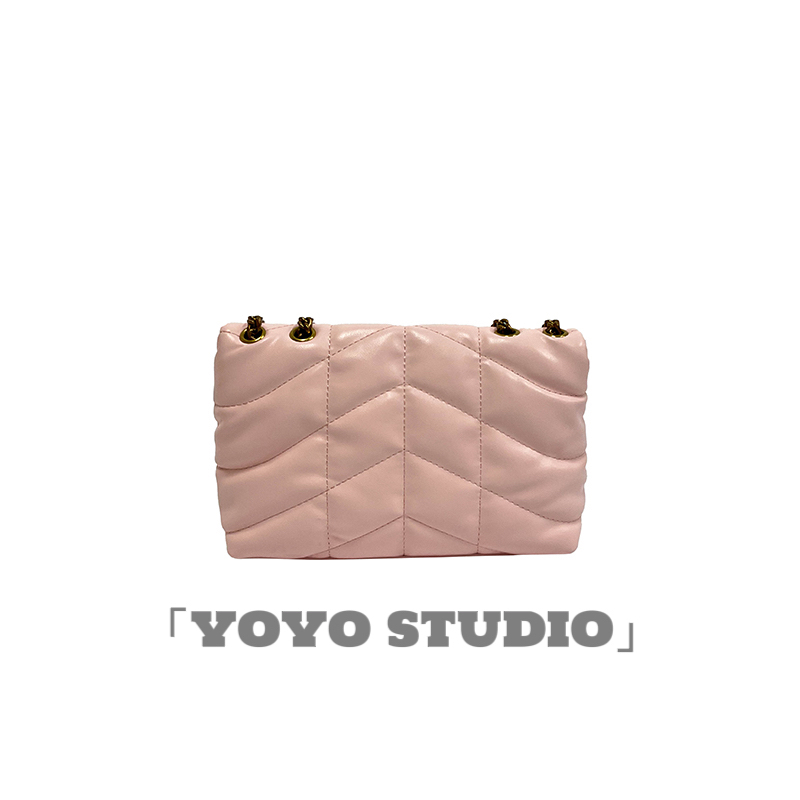 【YOYO真皮女包】女士小众设计百搭单肩包 5003-粉色