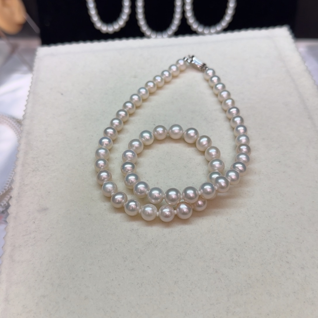 【闪购商品】淡水珍珠项链银S925镶嵌