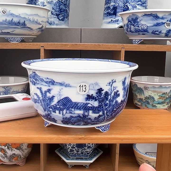 红陶盛*手工盆景花盆