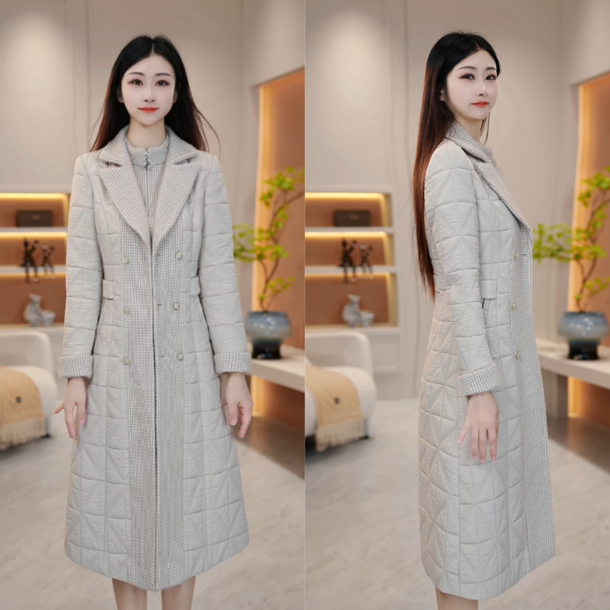 【两件套连衣裙】LY233 时尚洋气百搭优雅气质夹棉修身收腰显瘦秋冬