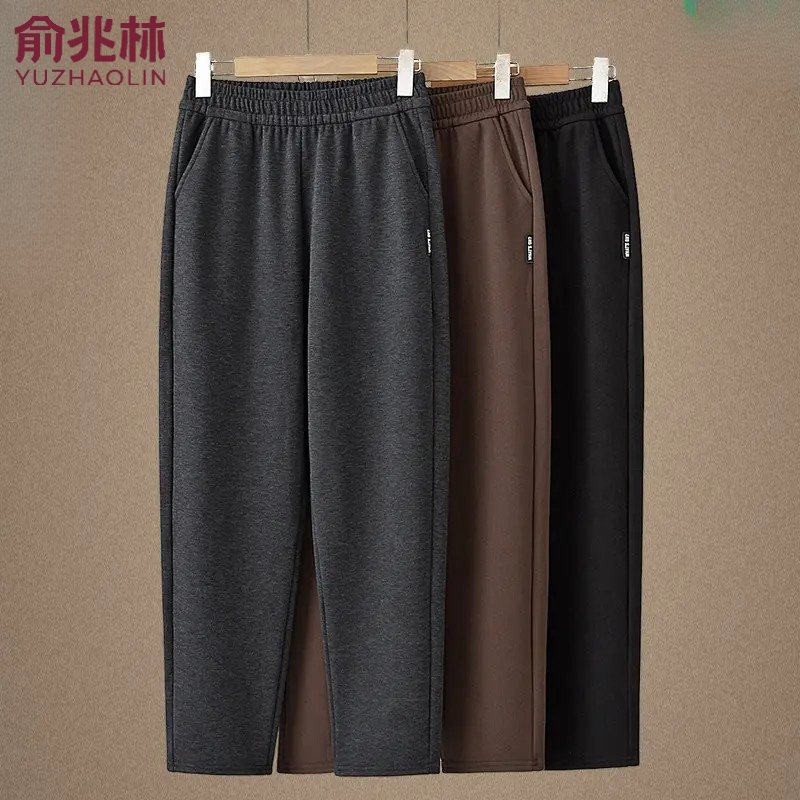 俞兆林妈妈裤子秋2025新款奶奶装大码宽松中老年人直筒休闲女裤