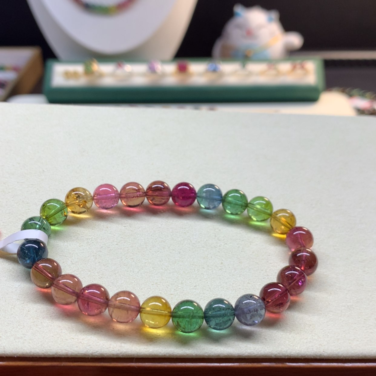 【闪购商品】碧玺手串未镶嵌?***?彩虹7.8mm