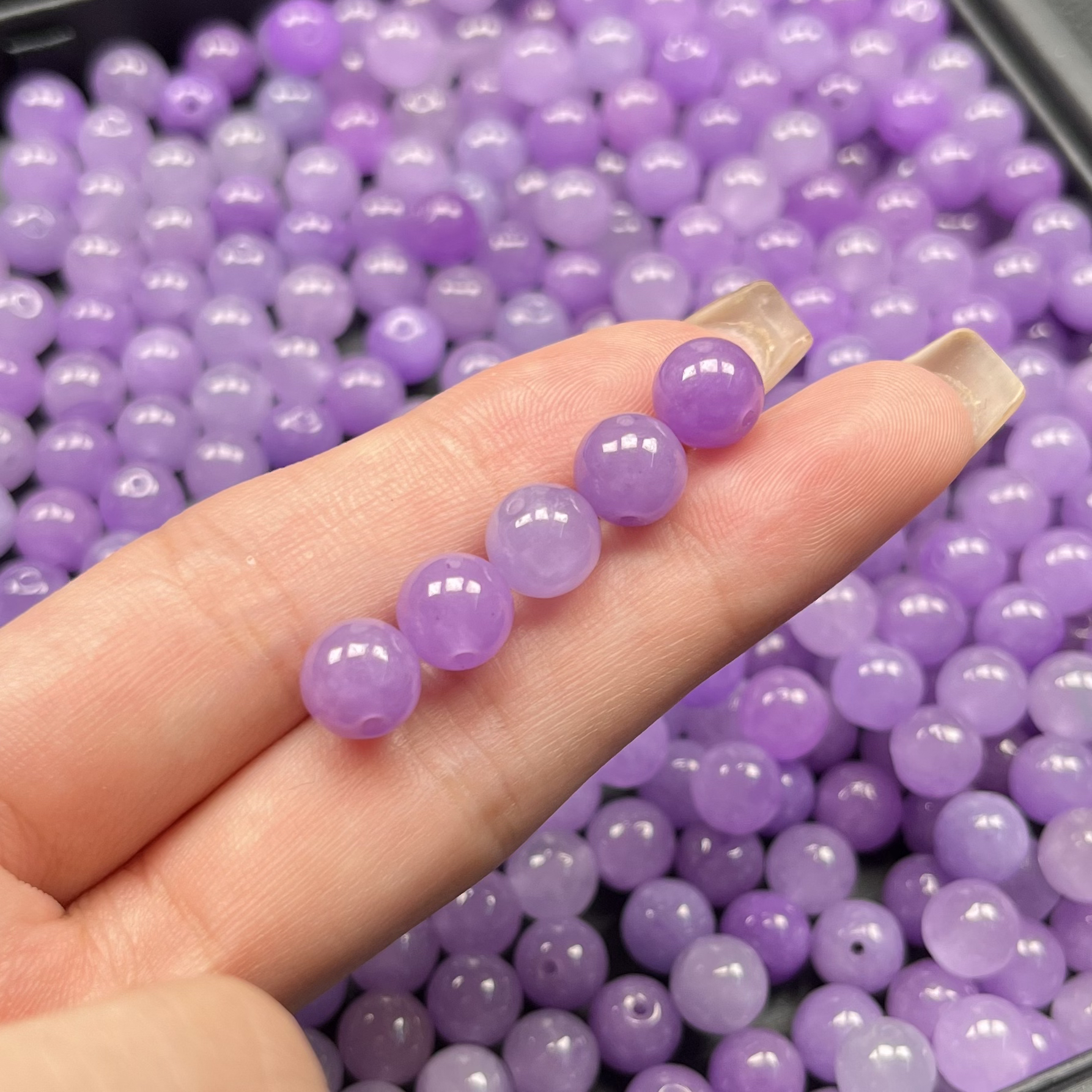 紫罗兰卡7➕翡翠散珠一颗/多样性发货