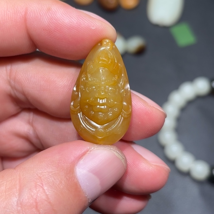 和田玉（青玉）挂件未镶嵌