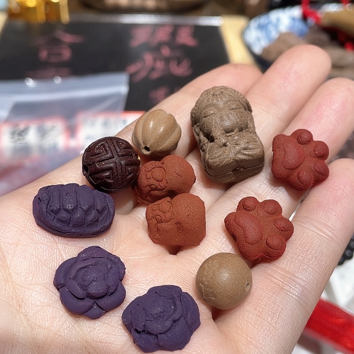 泥塑合香珠吊坠配饰组合5