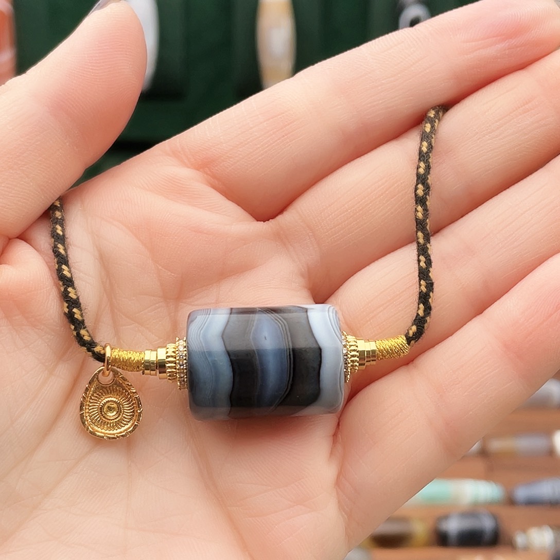 玛瑙/玉髓合金珠宝半成品