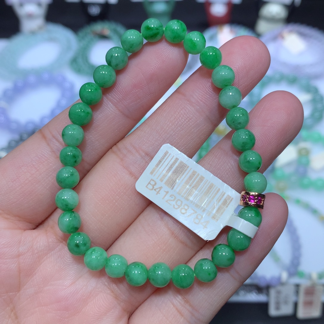 翡翠未镶嵌手串天然