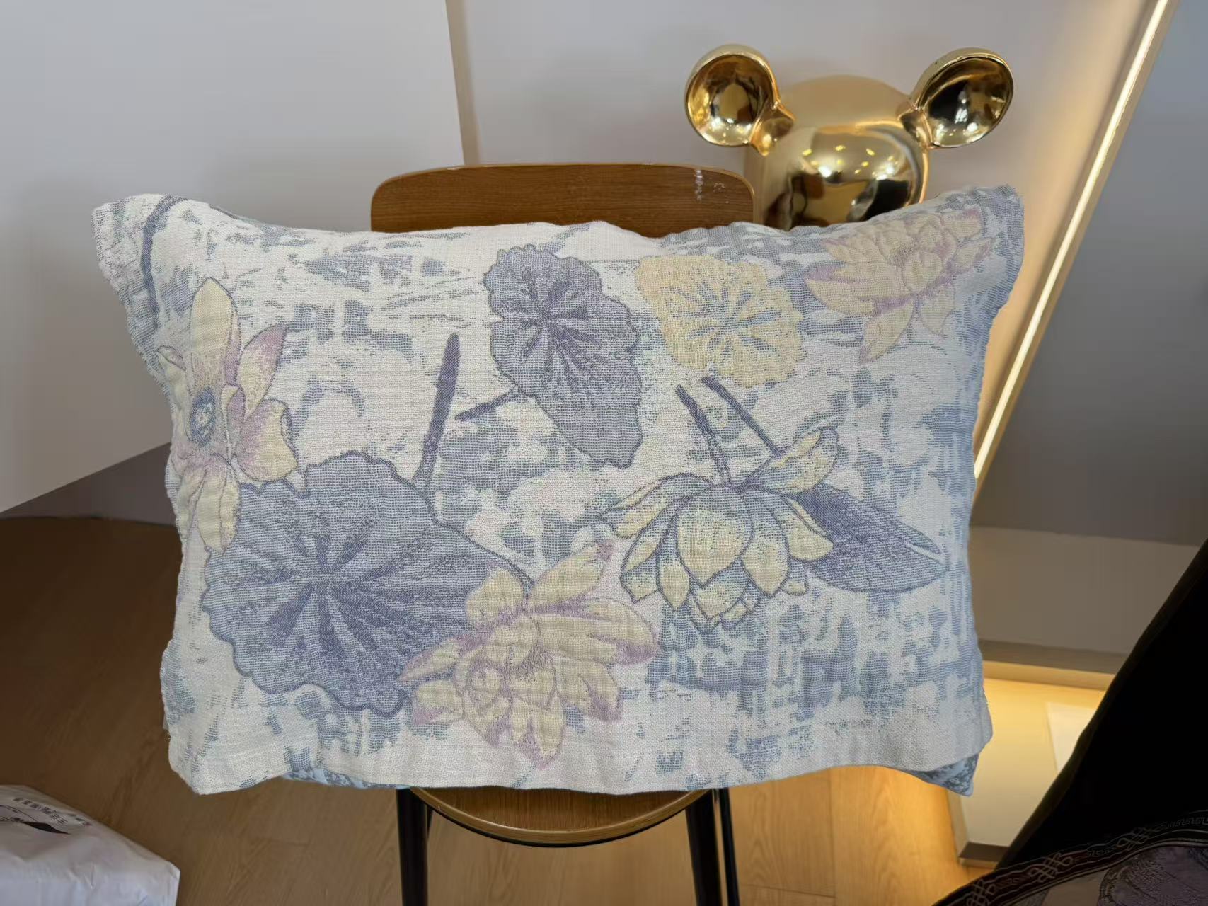 M【枕巾-荷塘月色】52*75一对装轻奢精梳罗布麻枕巾柔软透气可机洗