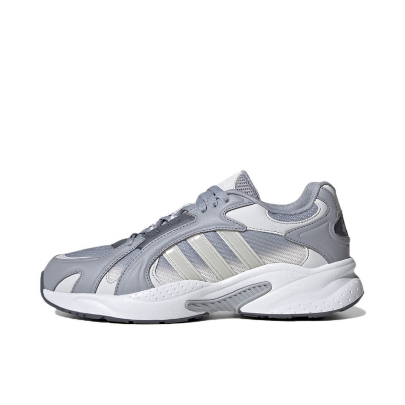 adidas neo复古老爹鞋运动耐磨低帮生活休闲鞋男女同款灰白HP7481