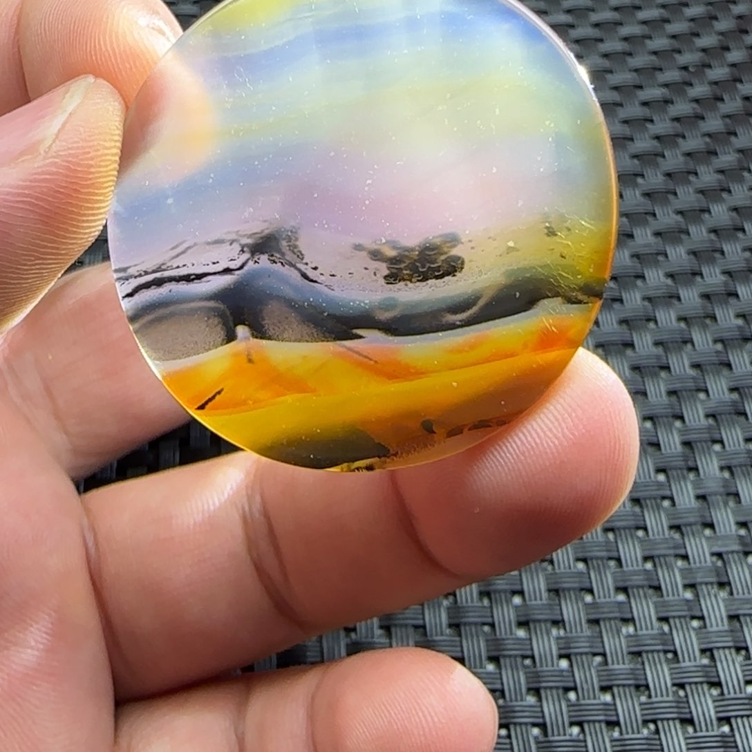 玛瑙/玉髓颈饰未镶嵌蓝*