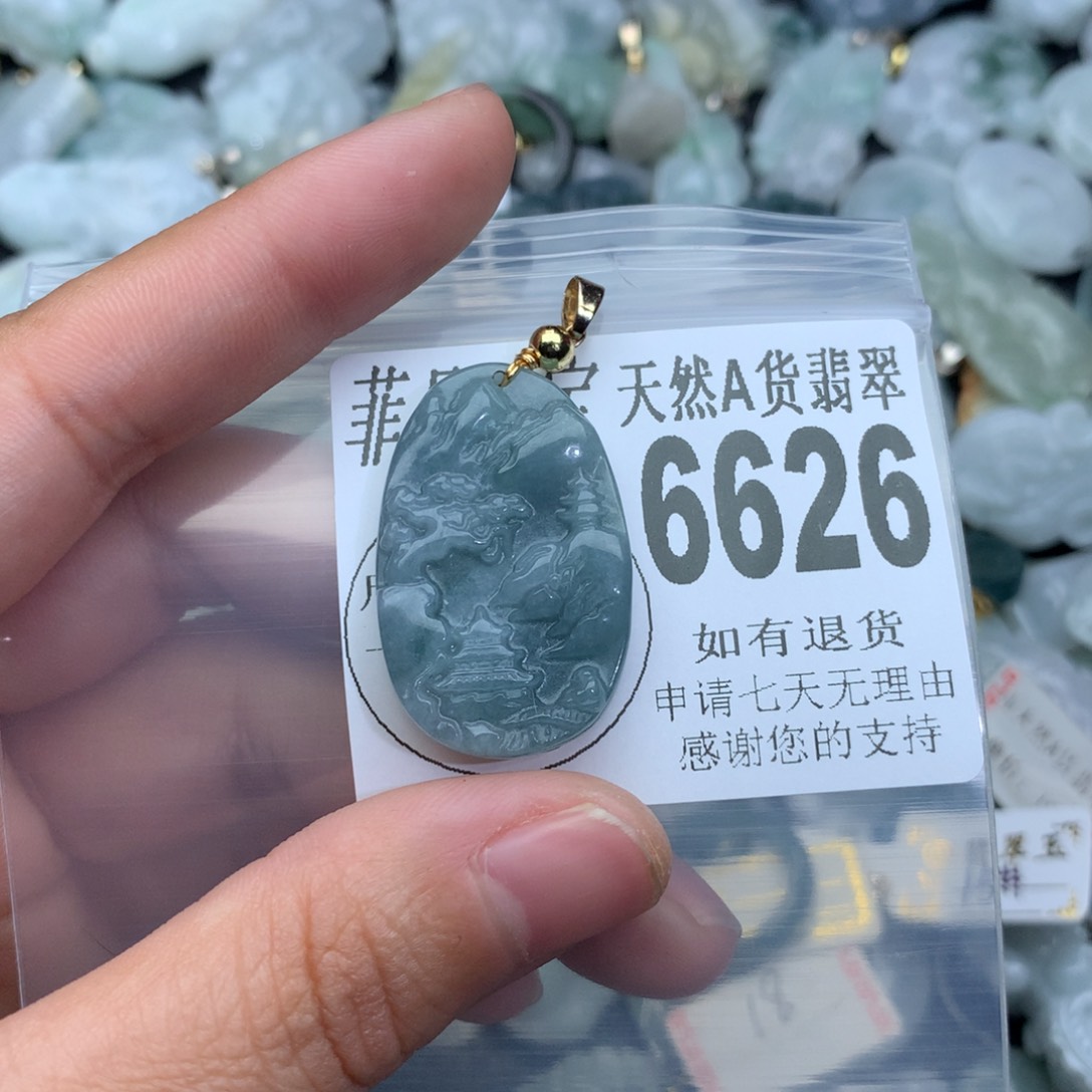 翡翠颈饰未镶嵌6626。