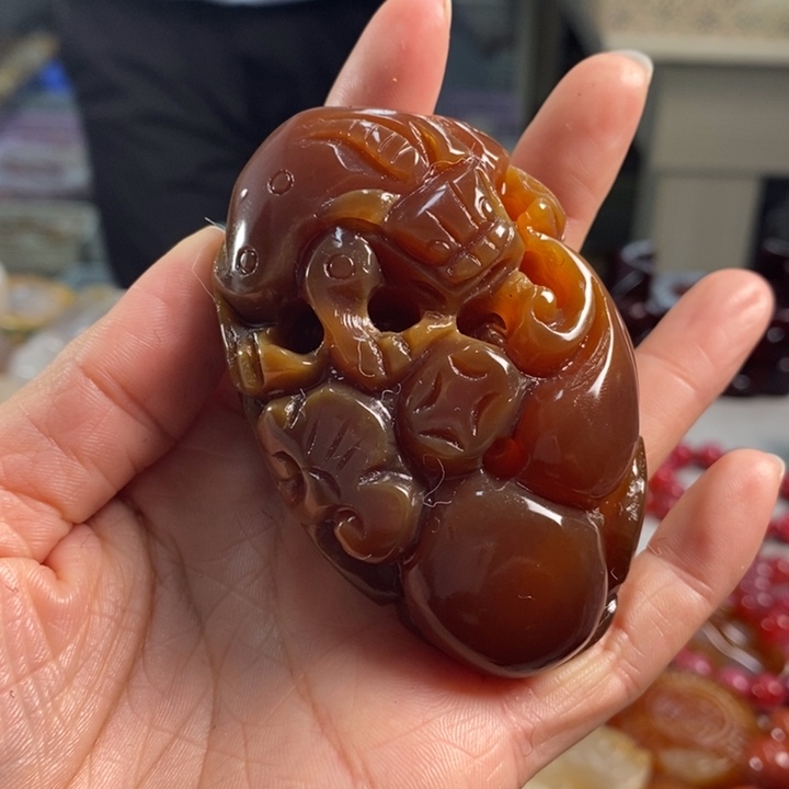 玛瑙/玉髓吊坠(不含链)未镶嵌