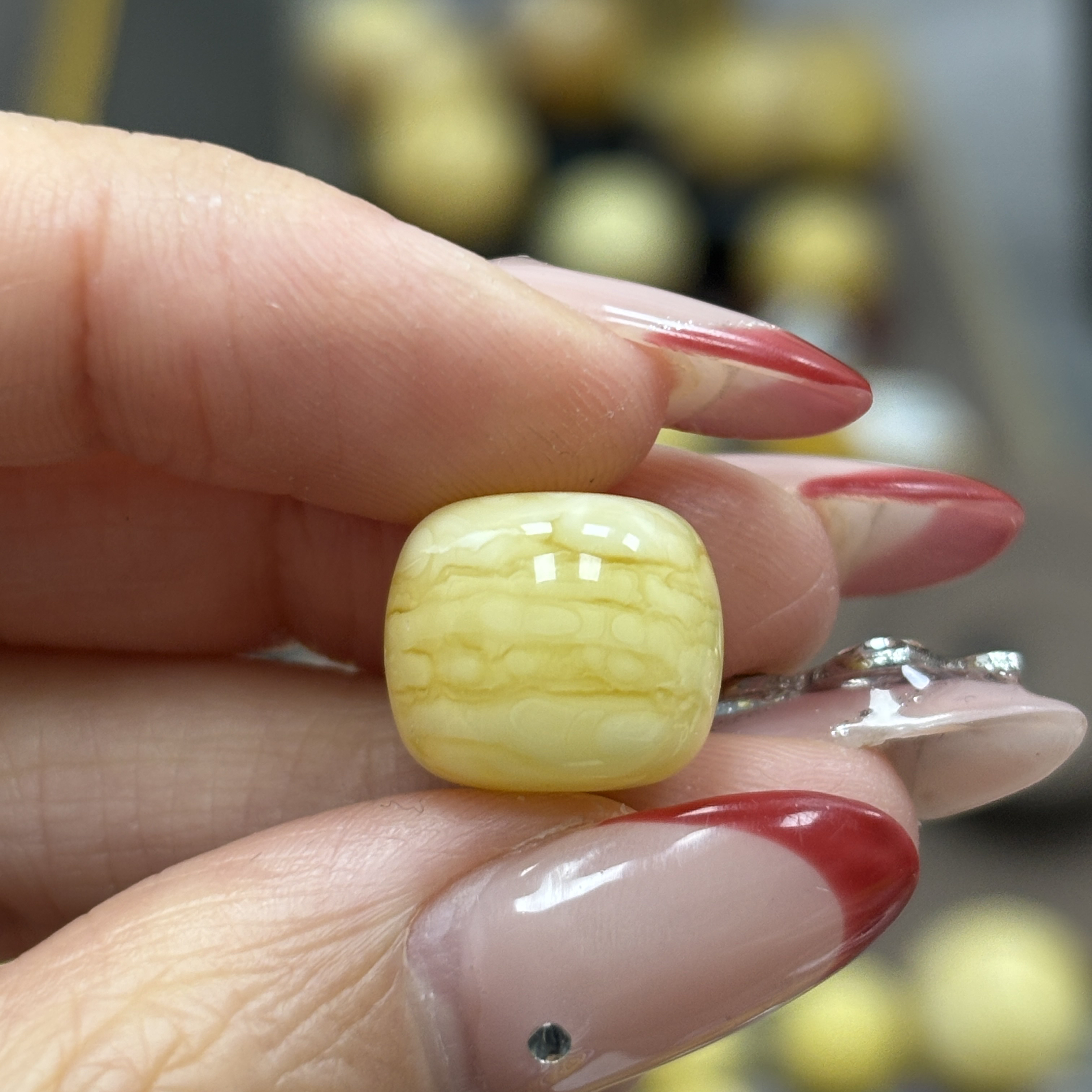13.3*11.6mm· 1-小妖珠宝天然原矿琥珀蜜蜡