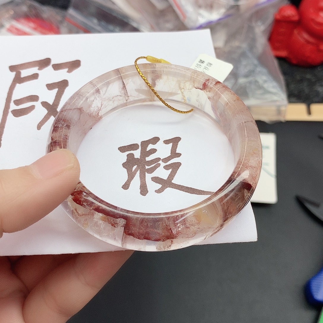 水晶手镯银S925镶嵌435（5253