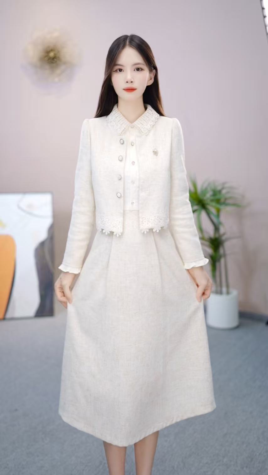 [依橙服饰]  45款 #  两件套 新款 收腰 显瘦  连衣裙