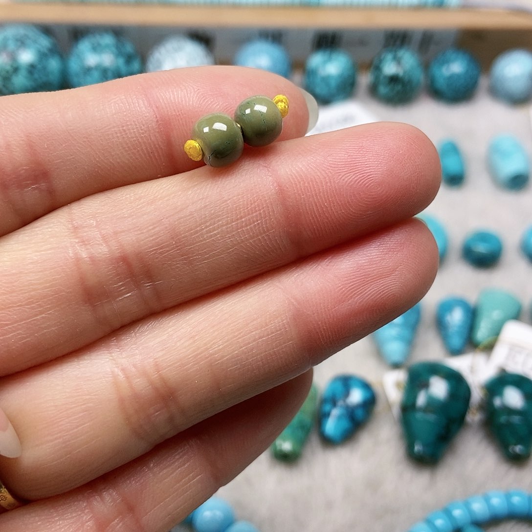 未镶嵌绿松石珠宝半成品
