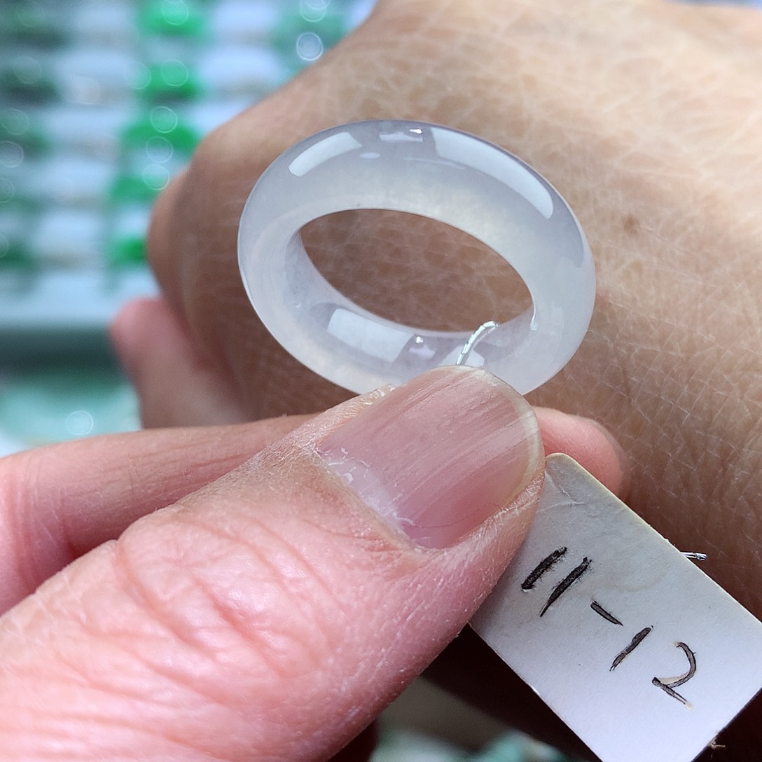 未镶嵌戒指翡翠11-12号