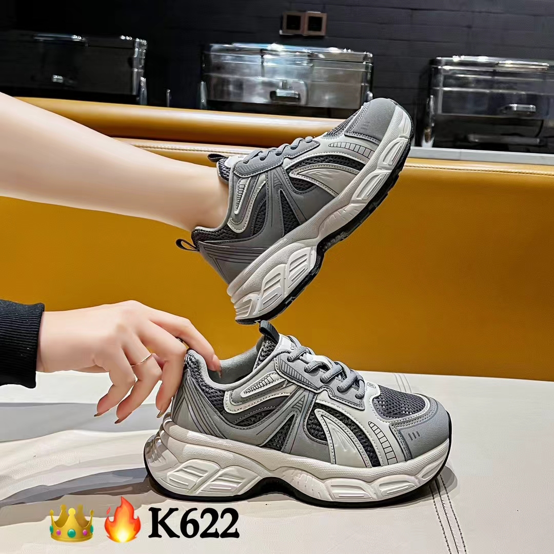 春季新款复古厚底老爹鞋女百搭休闲厚底运动鞋舒服轻软网面女鞋