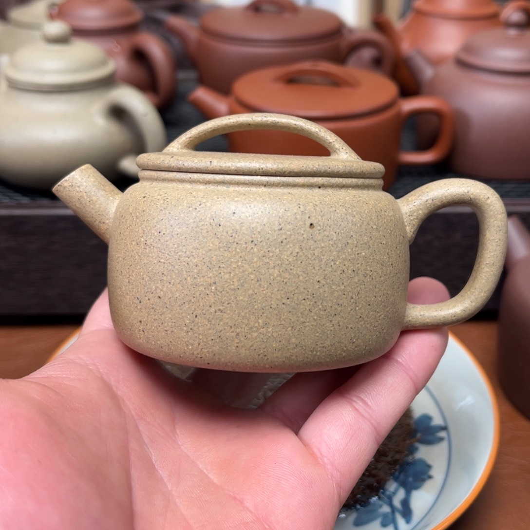 紫砂茶壶墨绿 微瑕