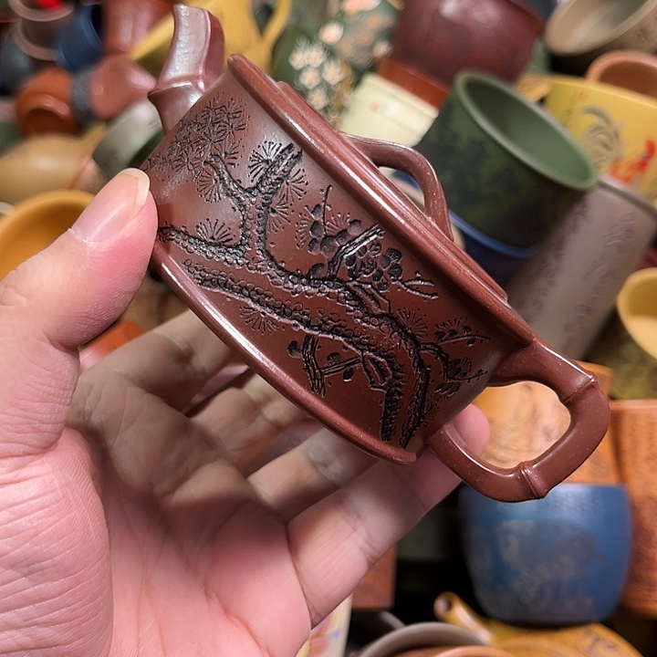 紫砂茶杯全手工紫砂主人杯