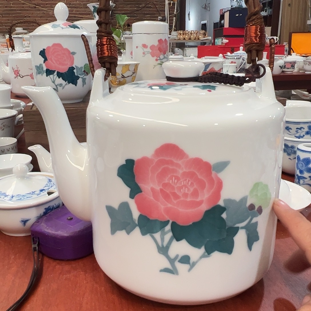 醴陵瓷直播供货基地手绘1900毫升