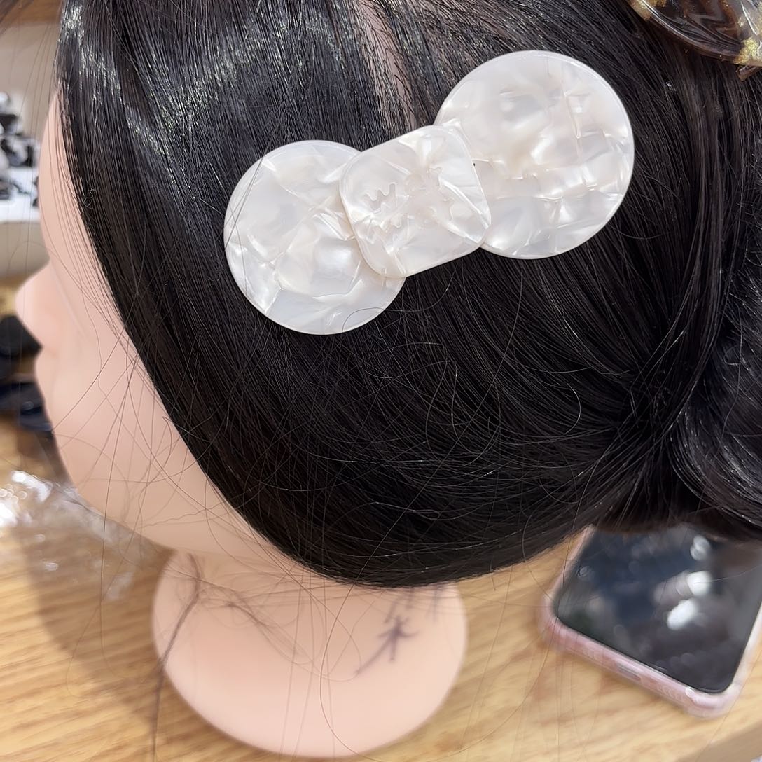 皮质铁合金大号贝母蝴蝶结