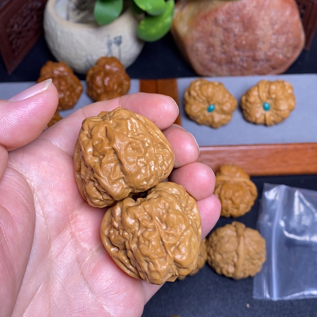 畫****文玩核桃把件39蛙