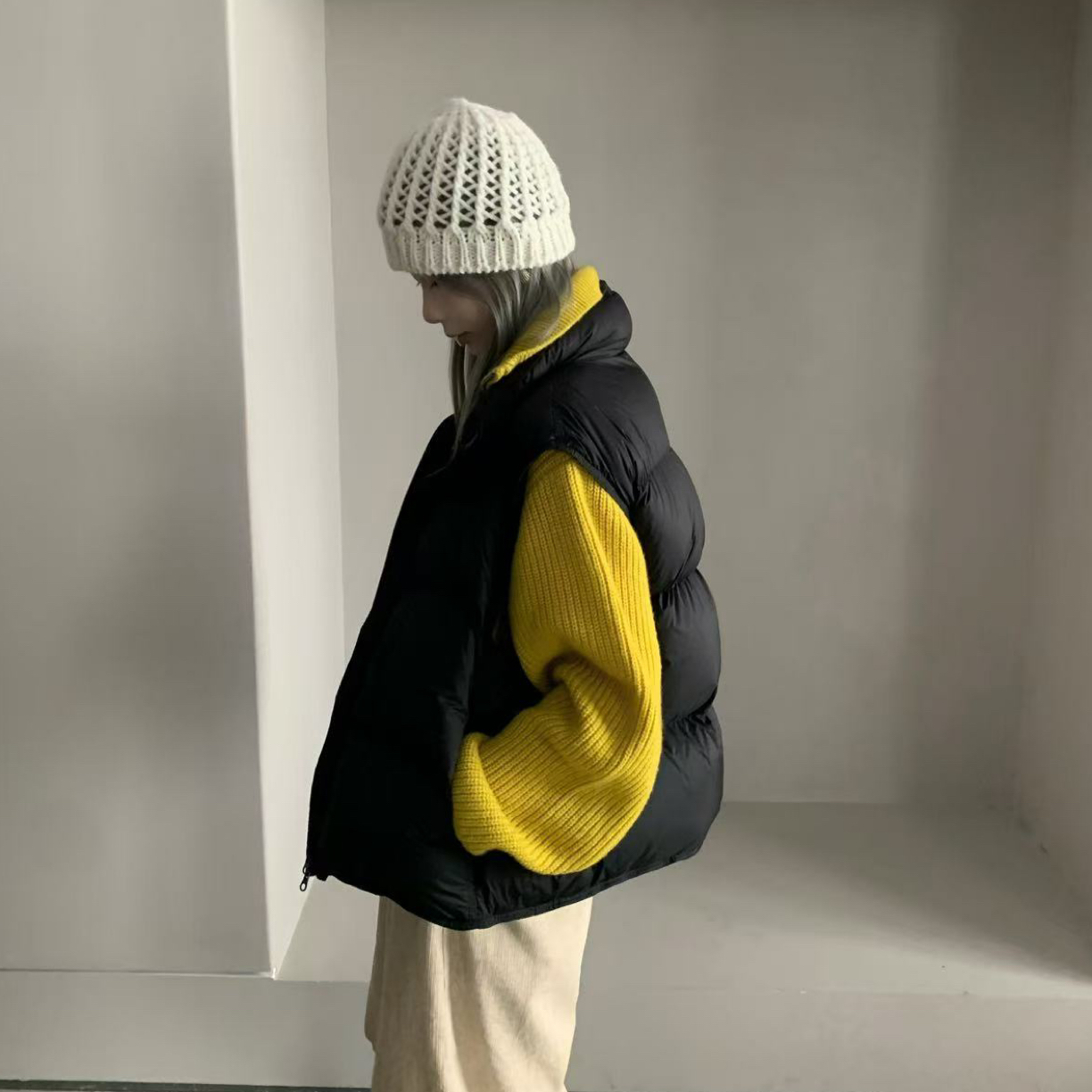 恩熙·韩版新款百搭羽绒马甲8002