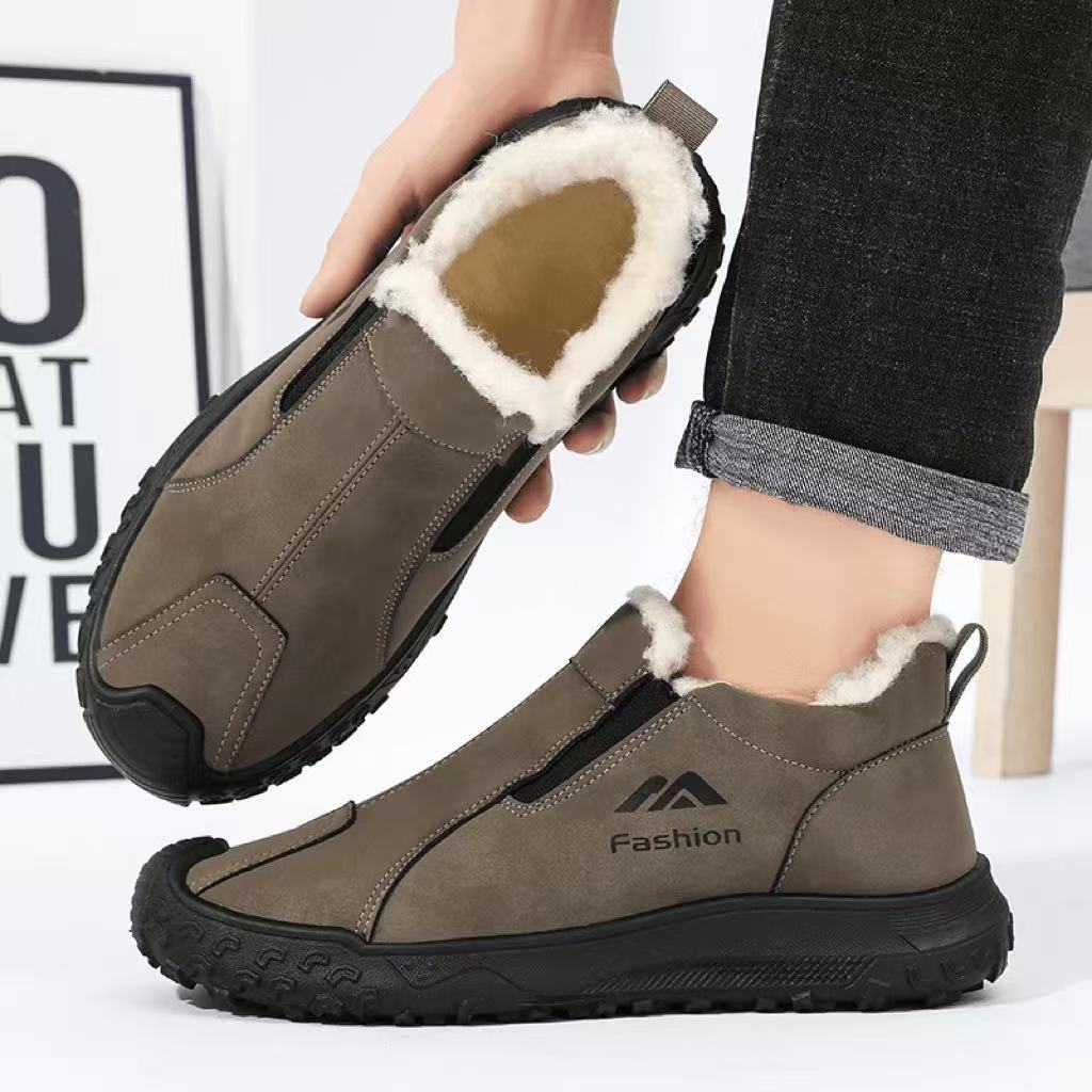 健步鞋雪地靴运动风户外靴棉靴休闲风冬季纯色mp