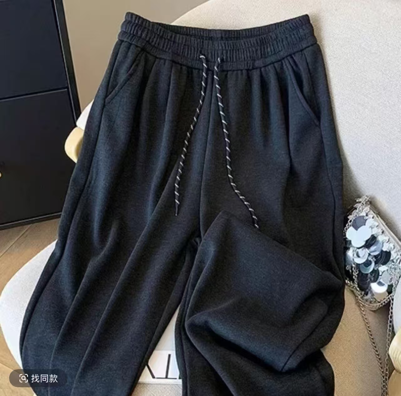 滨莉家 加绒【2201】秋冬糯米直筒裤精选显瘦垂感好（有口袋）