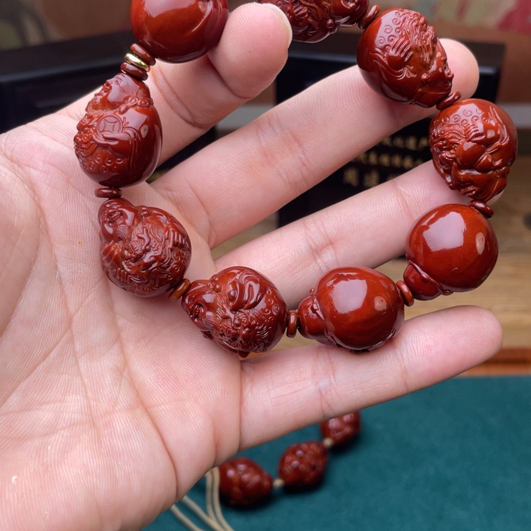 橄榄核手串二*爷龙财2.0表弟回血