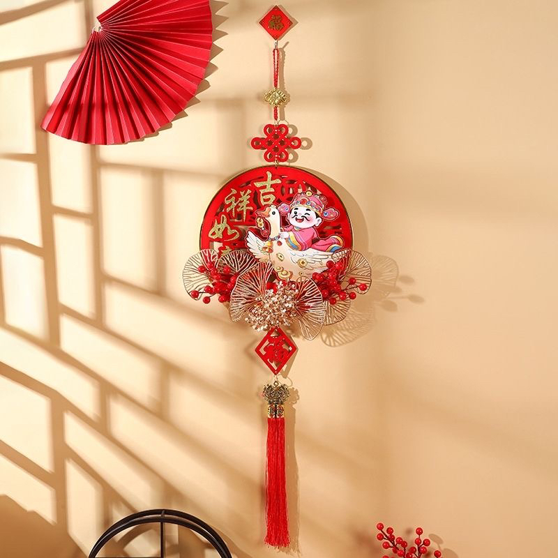 2026年马年新年财神挂件花果招福纳吉客厅入户门装饰挂饰玄关喜庆